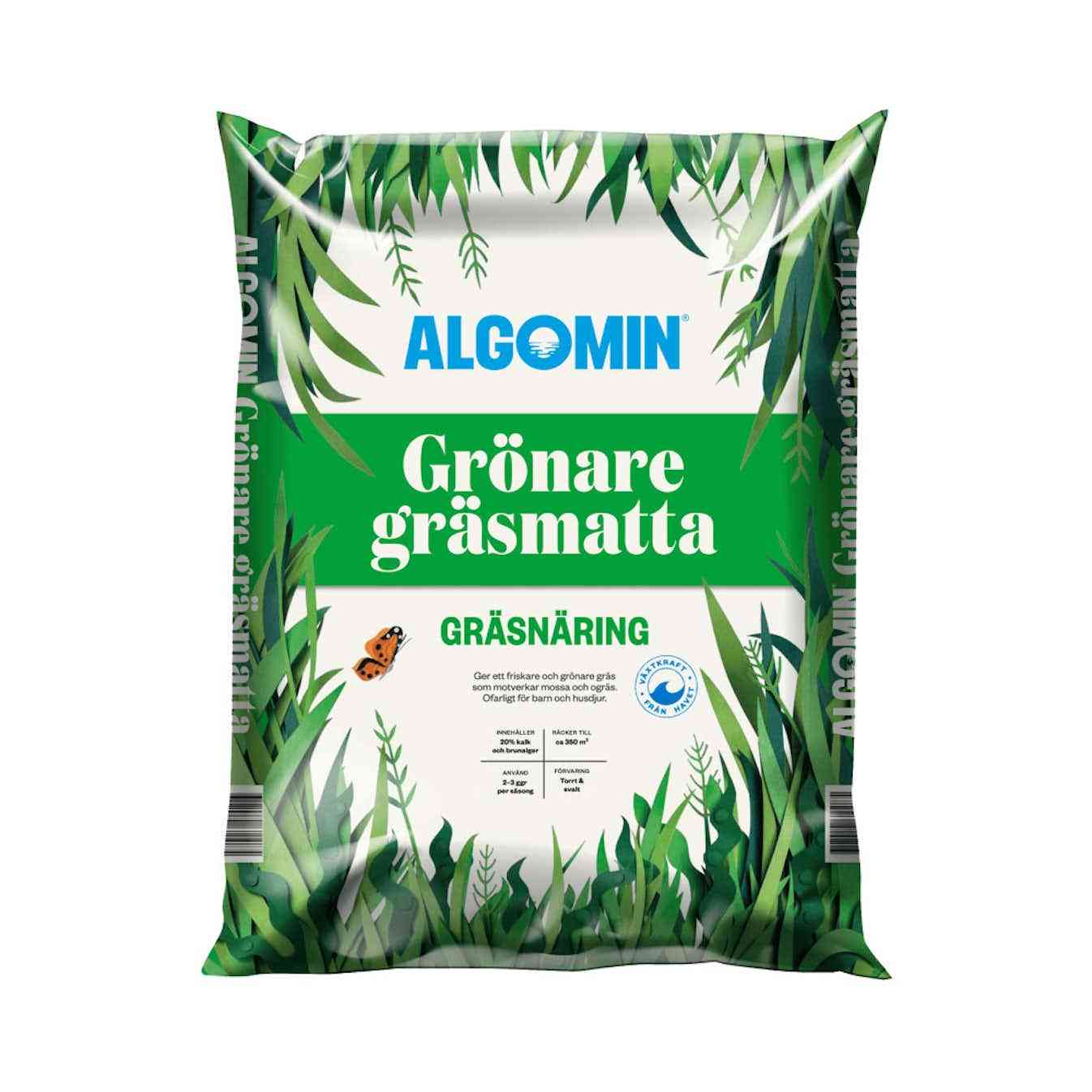 Köp ALGOMIN GRÖNARE GRÄSMATTA 6,5 KG ALGOMIN Gödsel